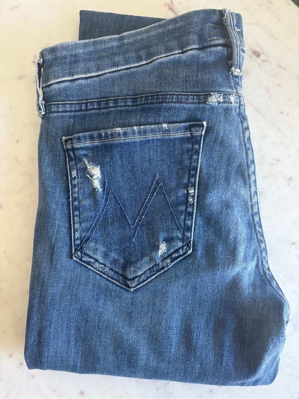 Mother Denim The Looker Graffiti Girl Stretch Denim 29